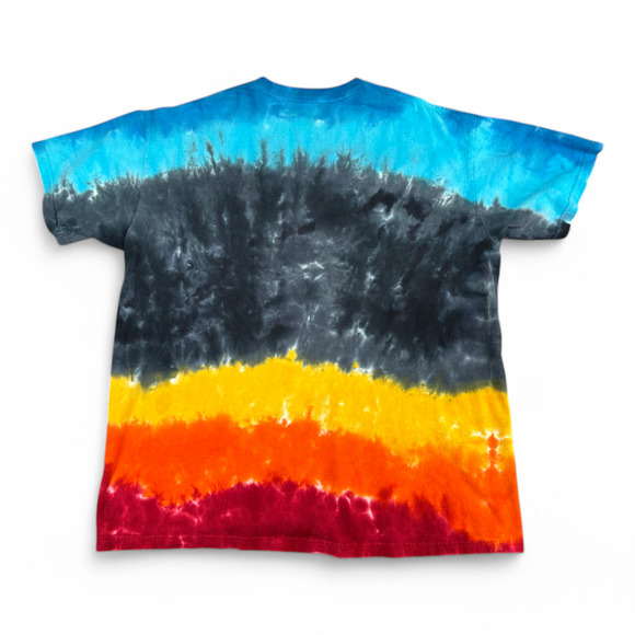 Led Zeppelin Shirt Adult EXTRA LARGE Blue Tie Dye Band Tee Swan Song Reprint - Picture 3 of 7